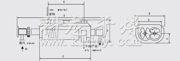 JYG系列空心槳葉干燥機(jī)安裝結(jié)構(gòu)圖